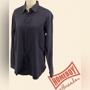Dior mens Navy Casual Button Down Shirt